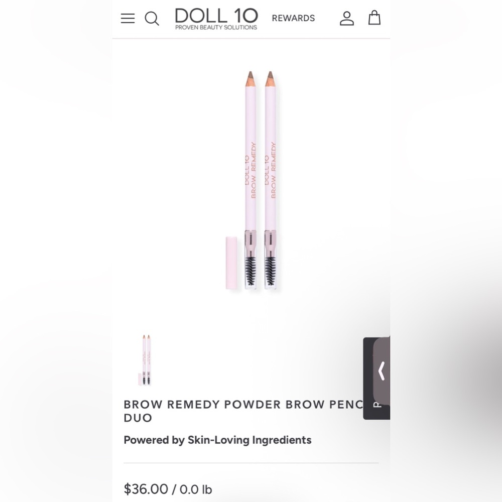 Doll 10 Double-Ended Brow Pencil with Brush in Universal Duo